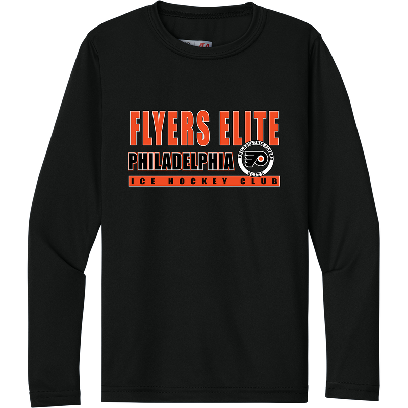 Philadelphia Flyers Elite Youth Cooling Performance Long Sleeve Tee