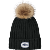 Chatham Hockey Faux Fur Pom Beanie