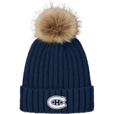 Chatham Hockey Faux Fur Pom Beanie