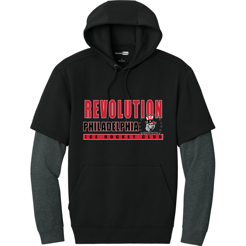 Phila Revolution Tough Fleece Layered Hoodie