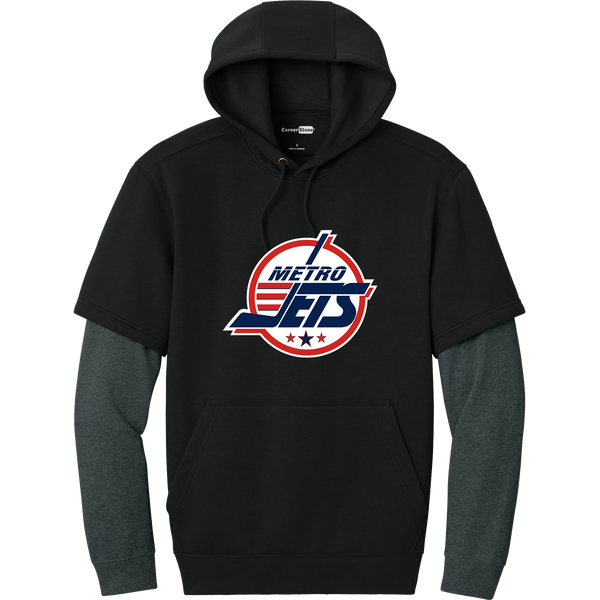 Metro Jets Tough Fleece Layered Hoodie