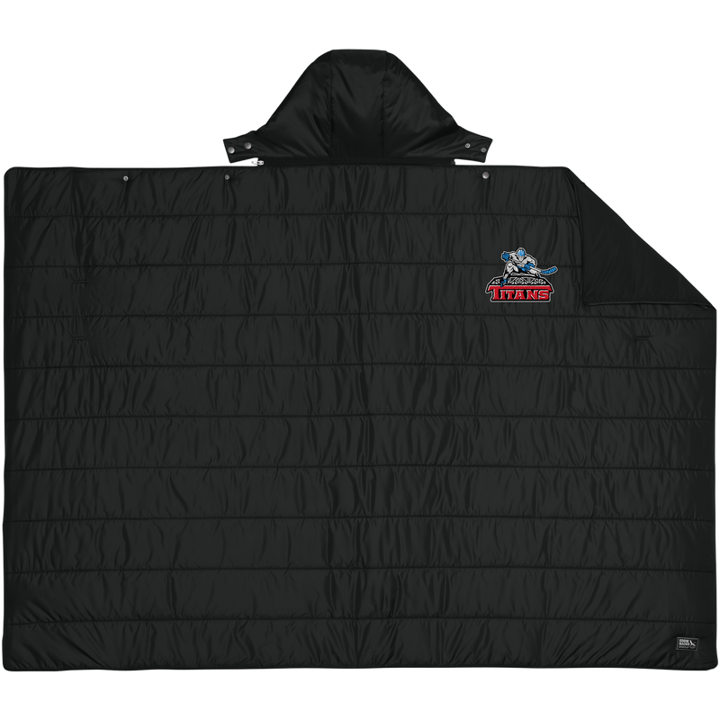 NJ Titans Eddie Bauer Puffy Camp Poncho