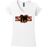MD Jr. Black Bears Softstyle Ladies Fit V-Neck T-Shirt