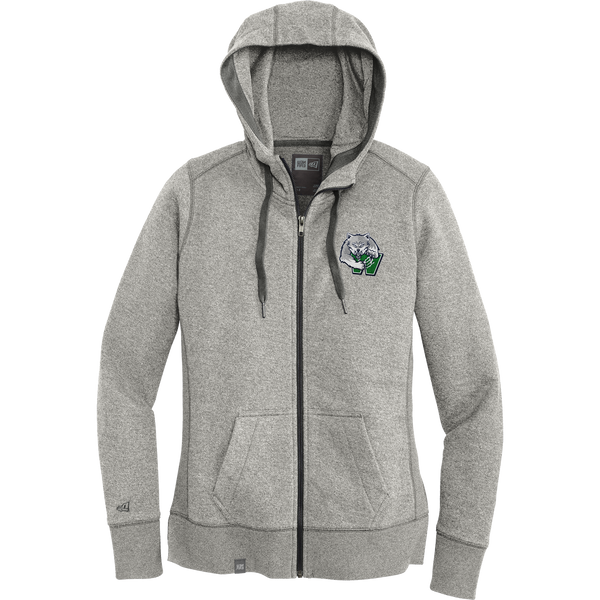 Woodbridge Wolfpack New Era Ladies French Terry Full-Zip Hoodie
