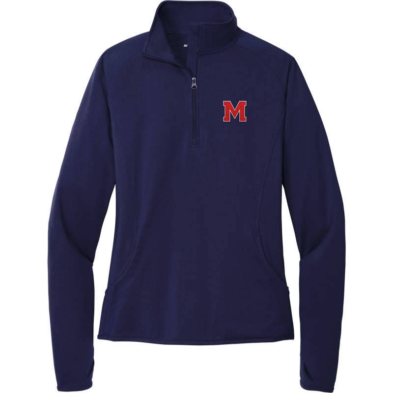 Mount St. Charles Ladies Sport-Wick Stretch 1/4-Zip Pullover
