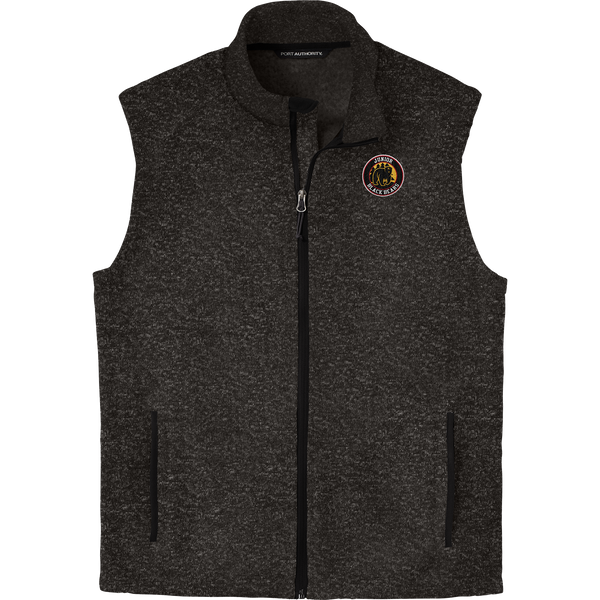MD Jr. Black Bears Sweater Fleece Vest