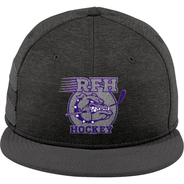 Rumson-Fair Haven New Era Shadow Heather Striped Flat Bill Snapback Cap