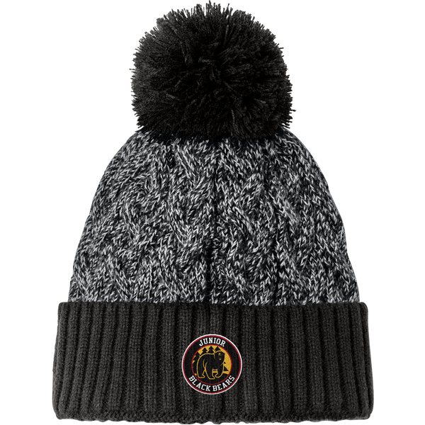 MD Jr. Black Bears New Era Marled Knit Pom Beanie