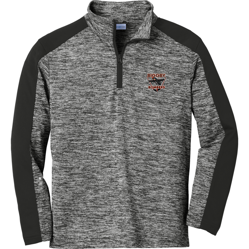 Chelsea Chiefs Youth PosiCharge Electric Heather Colorblock 1/4-Zip Pullover